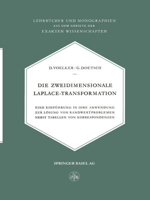 cover image of Die Zweidimensionale Laplace-Transformation